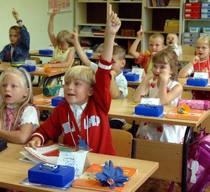 Erstklässler bei der Einschulung; Bild: rlp-Archiv