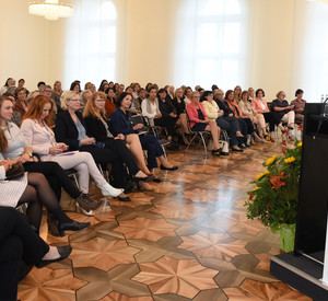 Ministerpräsidentin Malu Dreyer bei der Veranstaltung "Zu Gast bei Malu Dreyer - Frauenwerkstatt"