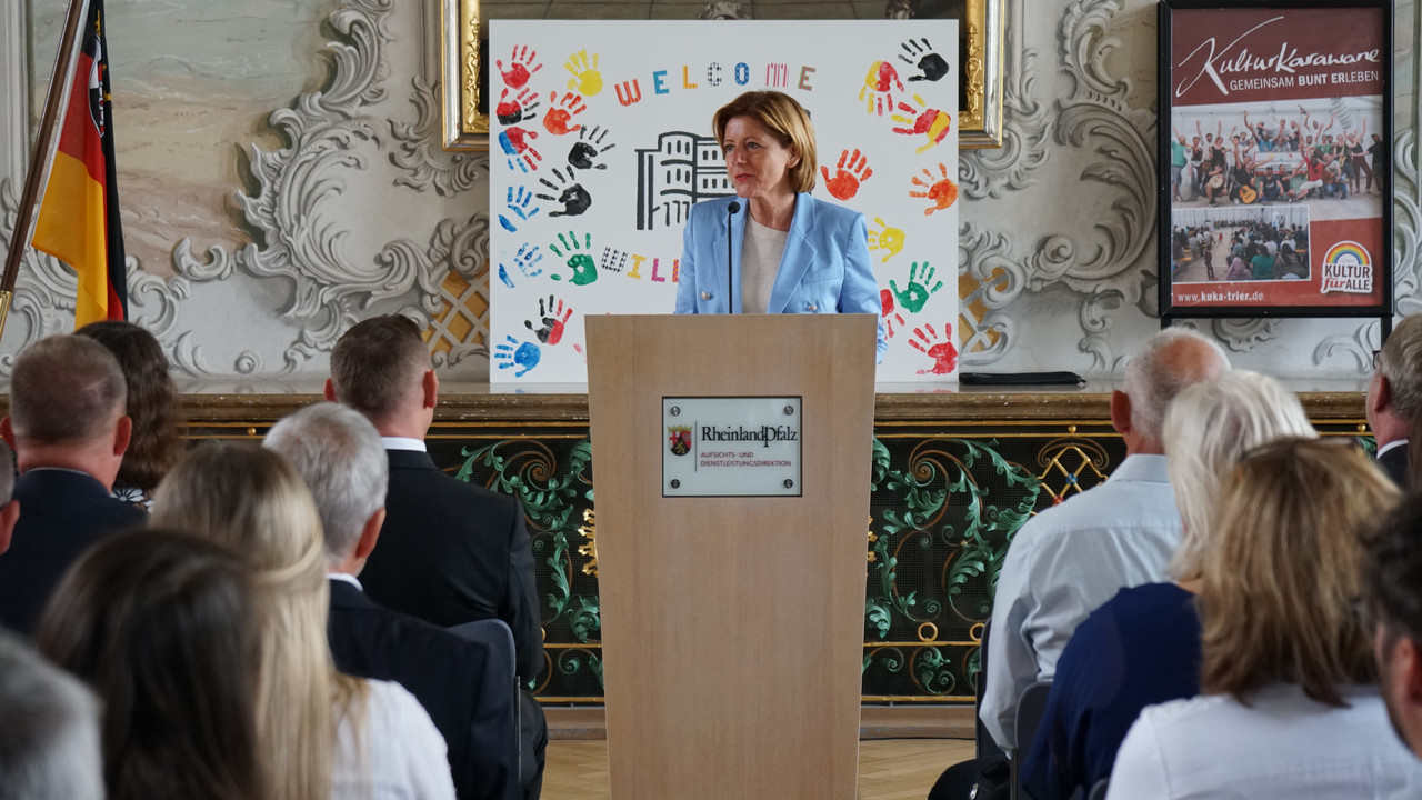 Ministerpräsidentin Malu Dreyer am Rednerpult.