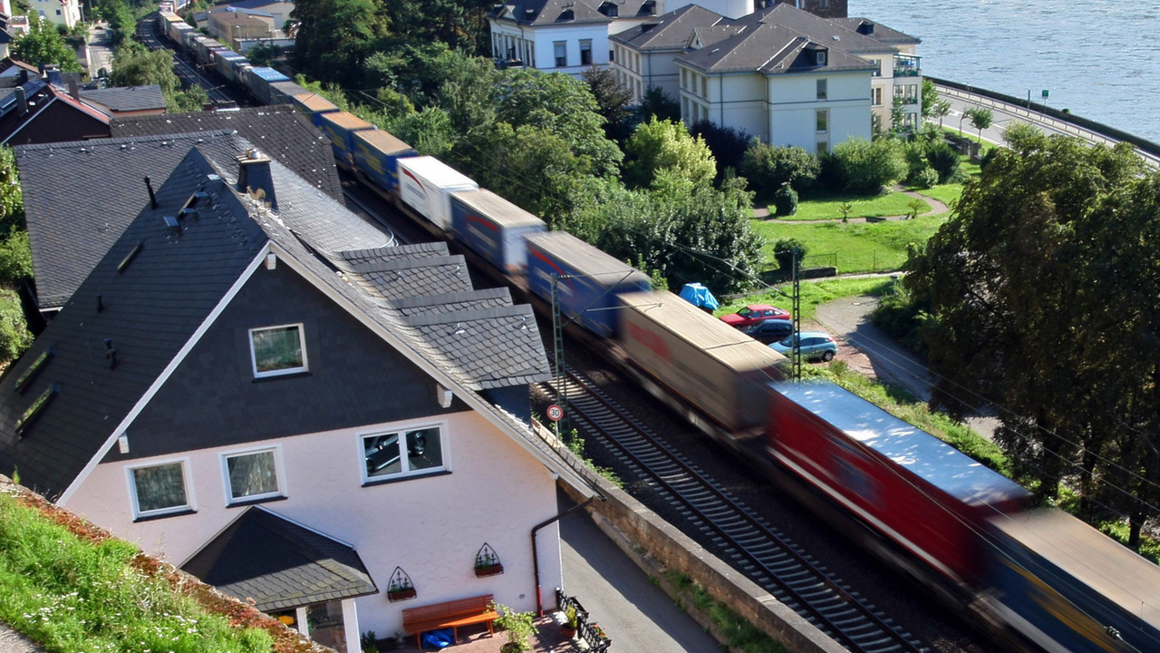 Bahnlärm im Mittelrheintal