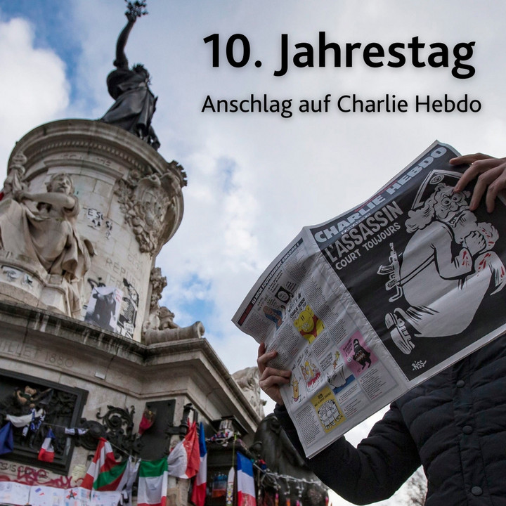 10. Jahrestag Anschlag Charlie Hebdo