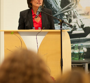 Ministerpräsidentin Malu Dreyer bei der ZIRP- Veranstaltung in Kaiserslautern; Bild: Marco Piecuch / ©ZIRP