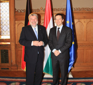 Ministerpräsident Beck und Premierminister Bajnai; Bild: Stk