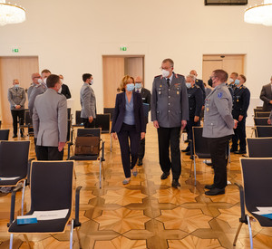 Bundeswehrempfang im Festsaal der Staatskanzlei