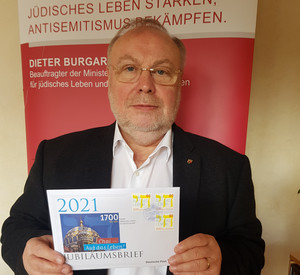 Dieter Burgard, dem Beauftragten der Ministerpräsidentin für jüdisches Leben und Antisemitismusfragen