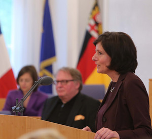 Ministerpräsidentin Dreyer beim Festakt; Bild: Alexander Sell