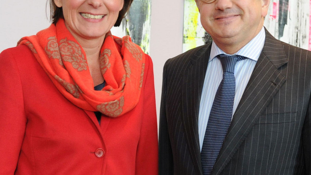Ministerpräsidentin Malu Dreyer empfängt den portugiesischen Botschafter Luis de Almeida Sampaio; Bild: Schäfer / © Staatskanzlei