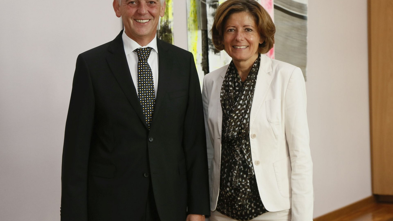 Treffen von Ministerpräsidentin Malu Dreyer mit dem Präsidenten des Bundesamtes für Migration und Flüchtlinge, Dr. Manfred Schmidt, in der Staatskanzlei. 