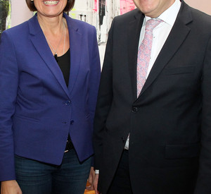 Ministerpräsidentin Malu Dreyer trifft den neuen LIGA-Vorsitzenden Albrecht Bähr; Bild: Saemmer