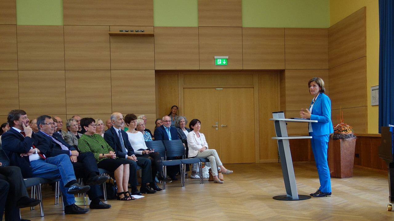 Ministerpräsidentin Malu Dreyer bei dem Eröffnungskonzert der Fritz-Wunderlich-Musiktage in Kusel