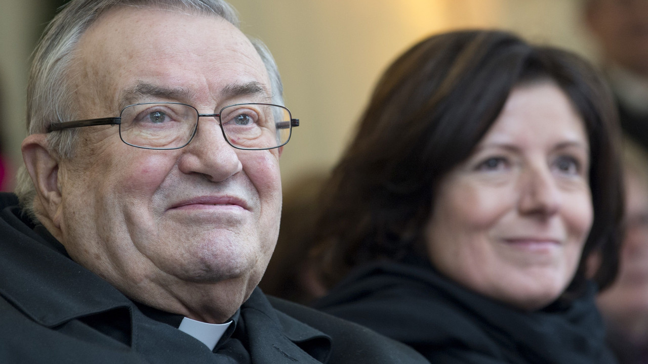 Ministerpräsidentin Malu Dreyer mit Karl Kardinal Lehmann.