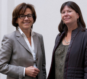 Staatsministerinnen Margit Conrad und Ulrike Höfken; Bild: Landesvertretung RLP