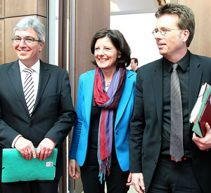 Pressekonferenz zum Kommunalen Finanzausgleich; Bild: Stefan Sämmer / © Staatskanzlei