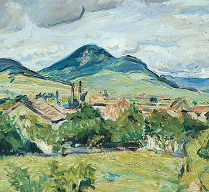 Max Slevogt: Frühling in der Pfalz Pfalz, 1910, Öl auf Leinwand (Bildausschnitt); Bild: wilhelmhack.museum