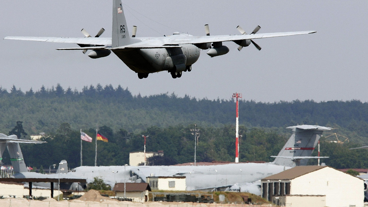 US-Flughafen Ramstein; Bild: rlp-Archiv