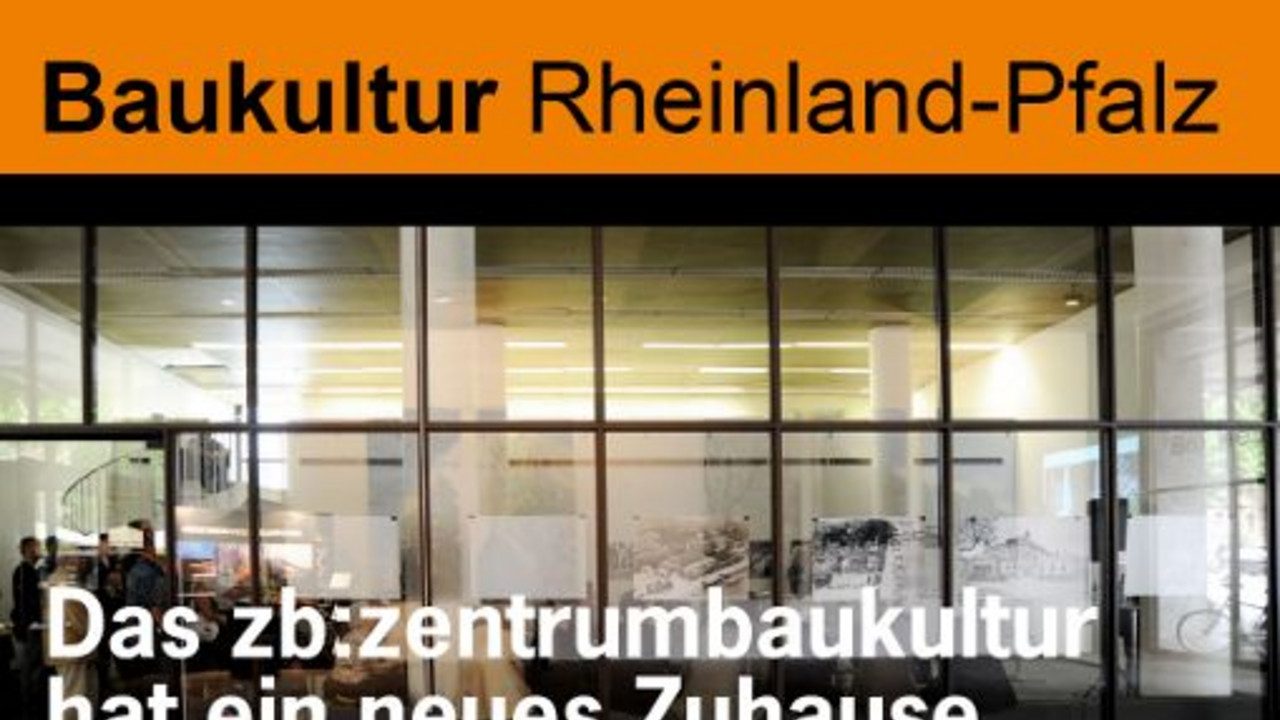 Flyer des „zentrumBaukultur"; Bild: Architektenkammer Rheinland-Pfalz