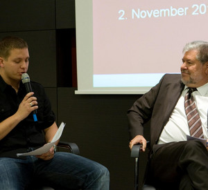 Podiumsdiskussion mit Ministerpräsident Kurt Beck; Bild: Pipprich