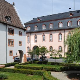 Ansicht vom Innenhof der Staatskanzlei Rheinland-Pfalz.