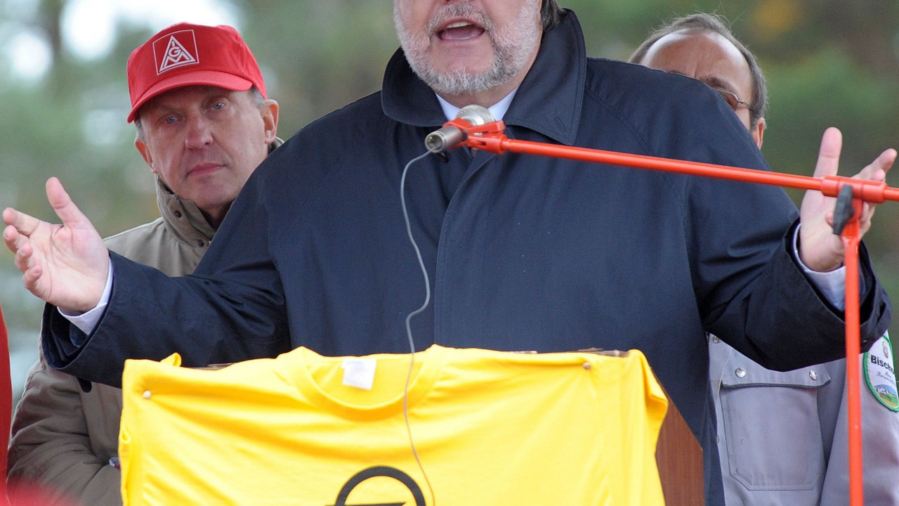 Kurt Beck bei der Opel-Protestveranstaltung; Bild:dpa