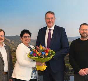 Valentinstagstrauß für Ministerpräsident Alexander Schweitzer