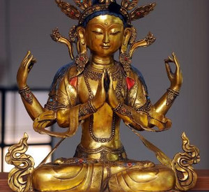 Buddha-Statue aus dem Buddha-Haus in Traben- Trarbach; Bild: dpa