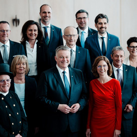 Der Ministerrat beim gemeinsamen Kabinettsfoto.