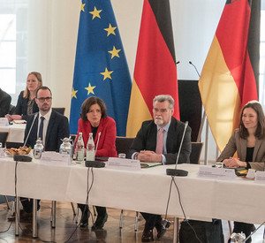 Spitzentreffen Sicherheit in der der Staatskanzlei