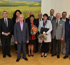 Verleihung Ehrennadel durch den Chef der Staatskanzlei