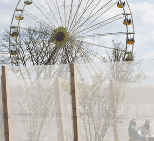 Auch das Riesenrad der Landesgartenschau ist barrierefrei; Bild: Voss