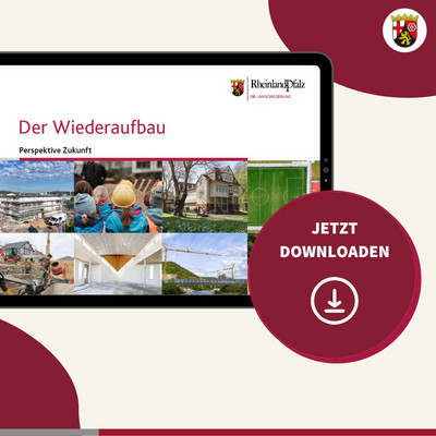 Borschüre zwei Jahre Wiederaufbau RLP