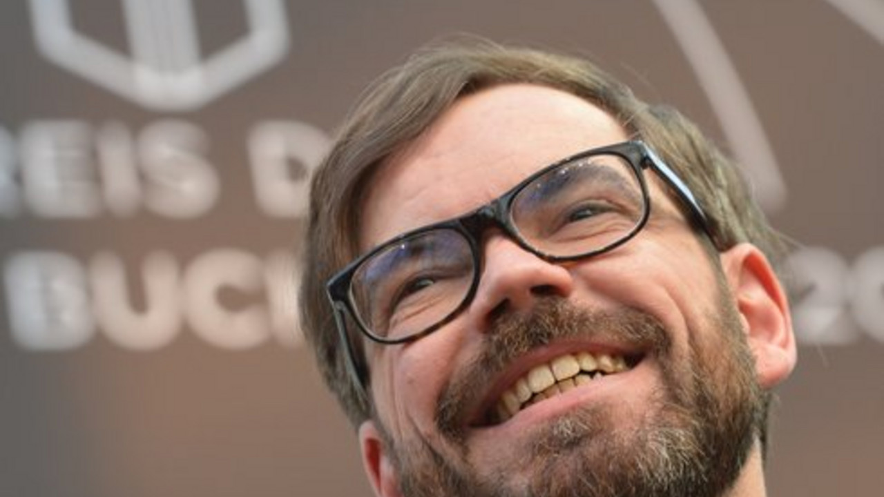 David Wagner bei der Buchpreisverleihung; Bild: dpa