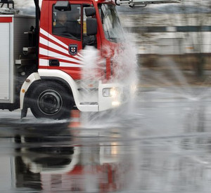 Fahrtraining für die Feuerwehr; Bild: dpa
