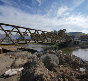 Behelfsbrücke über die Ahr