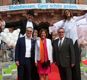 Vor dem Festakt "200 Jahre Rheinhessen" 
