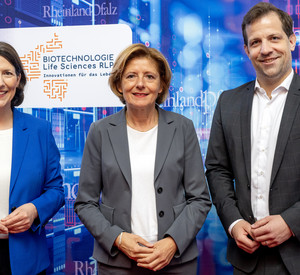 Biotechnologie: Daniela Schmitt, Malu Dreyer, Nino Haase