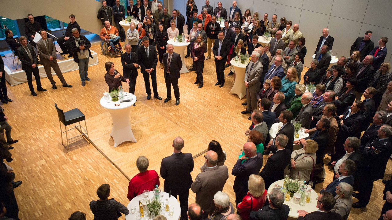 Abendlicher Bürgerempfang in Schweich; Foto: Piel / © Staatskanzlei