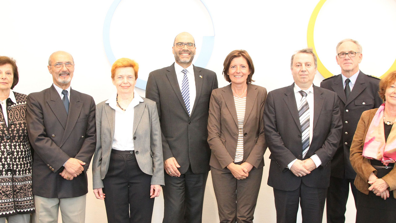 Malu Dreyer mit den jüdischen Gemeinden; Foto: Stefan Sämmer