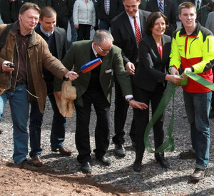 Ministerpräsidentin Malu Dreyer bei der Eröffnung des Forstwirt-Ausbildungszentrum Südwestpfalz in Hinterweidenthal. Bild: Björn Iversen / © Staatskanzlei