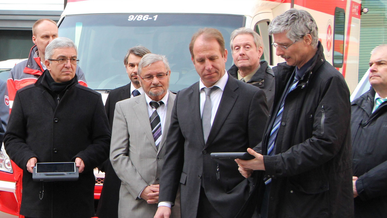 Vorstellung der Tablets für Rettungsdienste