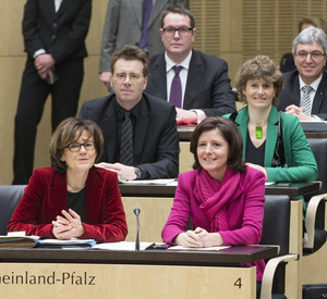 Rheinland-pfälzische Landesregierung bei der Bundesratssitzung am 01. März 2013; Foto: Henning Schacht
