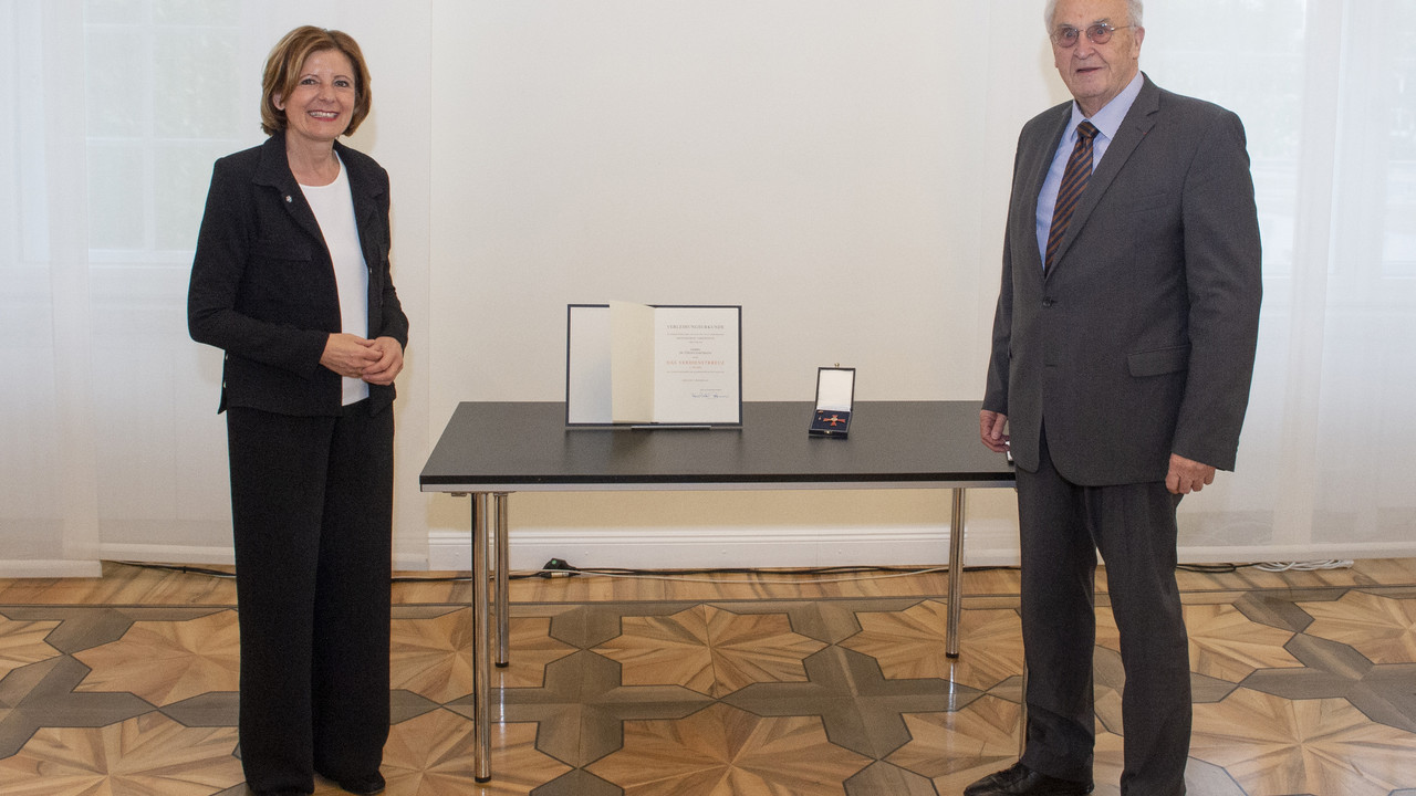 Ministerpräsidentin Malu Dreyer und Dr. Jürgen Hartmann