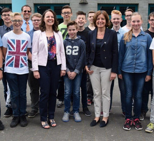 Mit den Schülerinnen und Schülern der 8. Klasse 