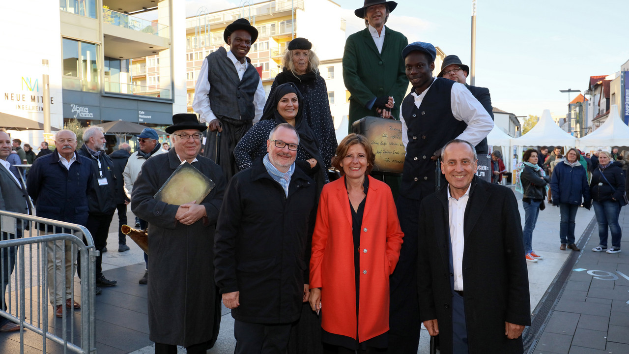 Ministerpräsidentin Malu Dreyer und Kulturminister Konrad Wolf bei der Eröffnung des Kultursommer Rheinland-Pfalz.