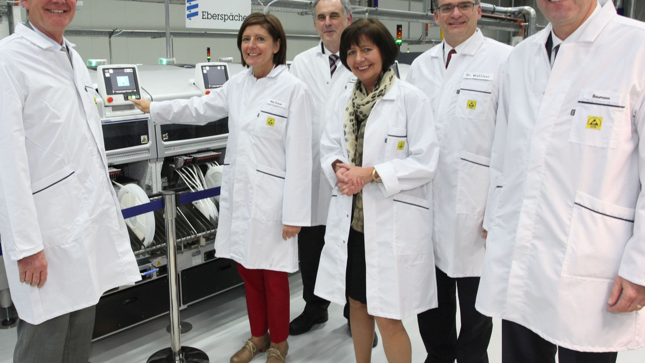 Ministerpräsidentin Malu Dreyer bei der Werkseröffnung; Bild: Eberspächer Landau
