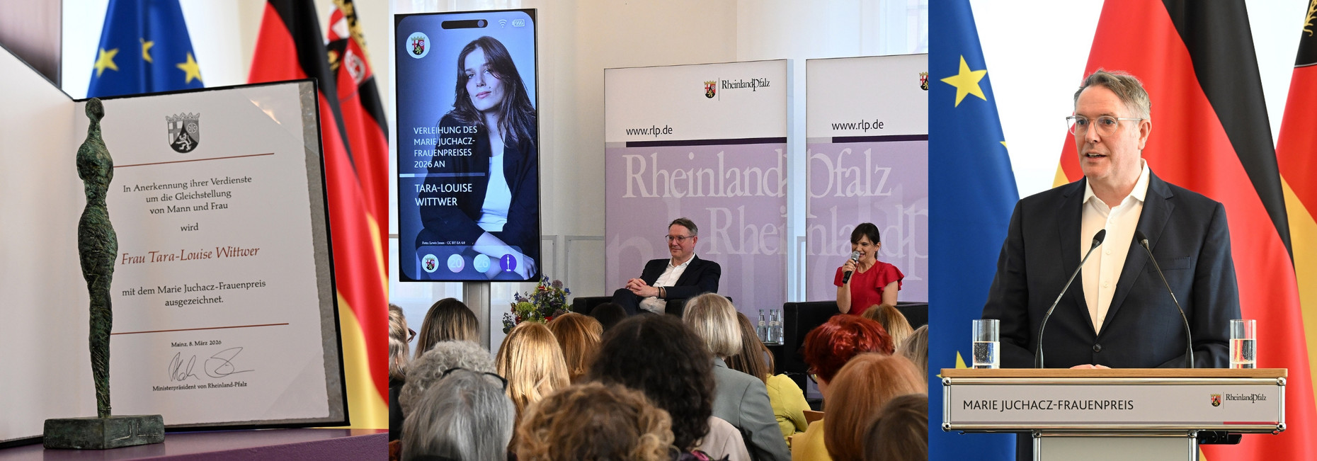 Bilder von der Verleihung des Frauenpreises 2026