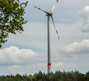 Windkraftanlage; Bild: dpa