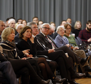 Ministerpräsidentin Malu Dreyer mit Bundesaußenminister Frank-Walter Steinmeier in der Akademie der Wissenschaften und der Literatur Mainz