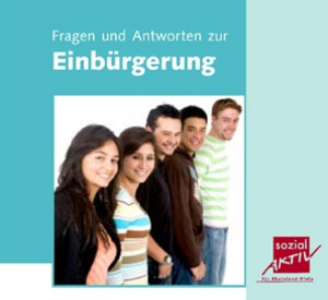 Broschüre Einbürgerung; Bild: rlp-Archiv