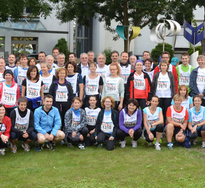 Über 100 Läuferinnen und Läufer der Landesregierung beim 1. Mainzer Firmenlauf; Bild: rlp