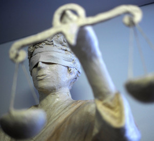 Die Göttin Justitia; Bild: rlp-Archiv